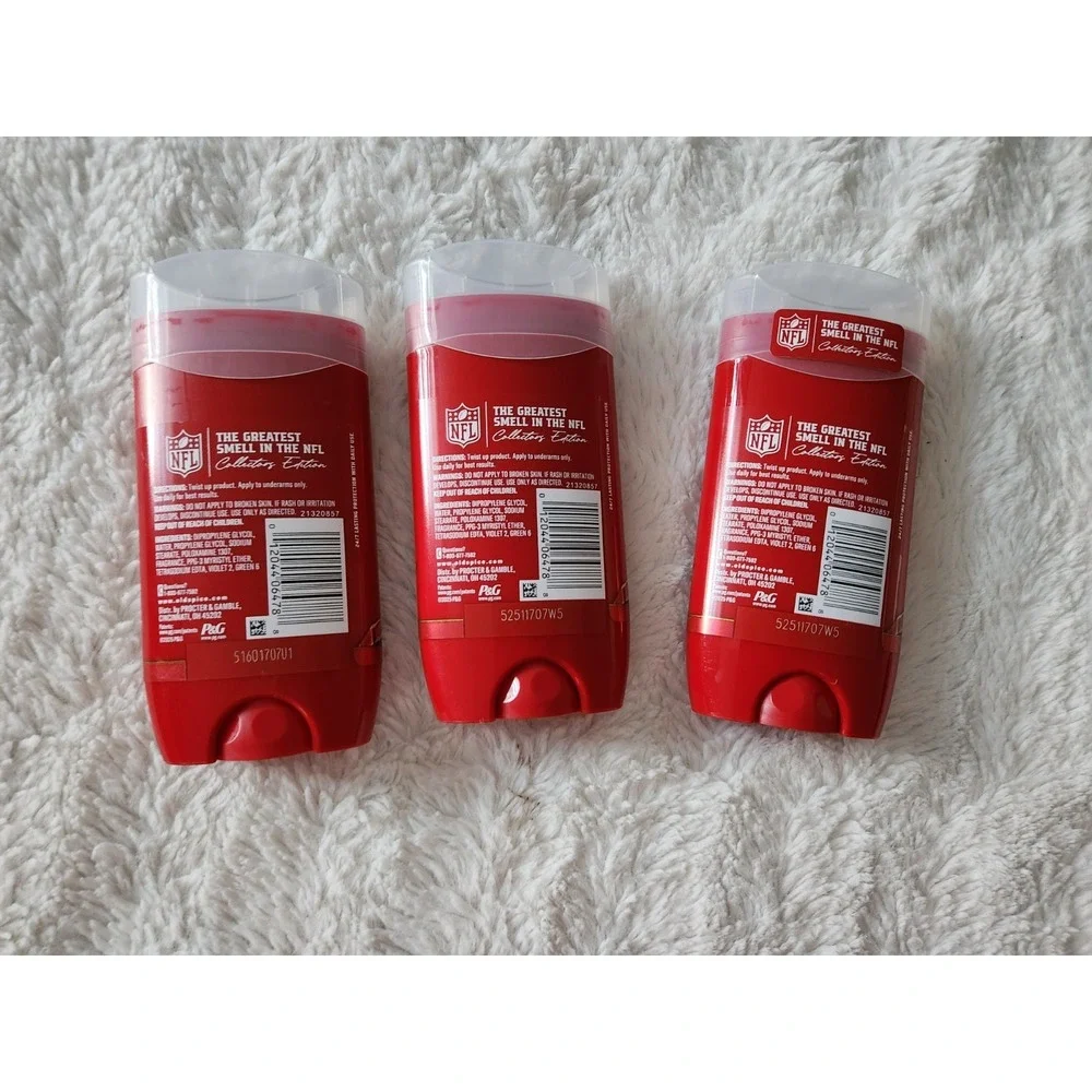 Lot of 3‎ Old Spice Clutch Play C.J. Stroud Houston Texans Deodorant 3oz NFL